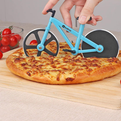 Fahrrad Pizzaschneider aus Edelstahl mit Antihaftbeschichtung