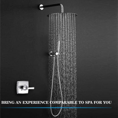 30cm Regenbrause Chrom Edelstahl Duschkopf Wand/Decke