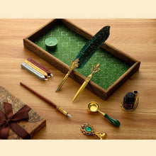 Kalligrafie Set mit Tinte & Stempeln – Vintage Schreibfeder Geschenk