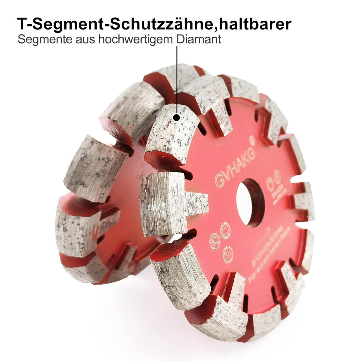 Diamant-Trennscheibe 120mm für Beton & Estrich, 15mm Breite