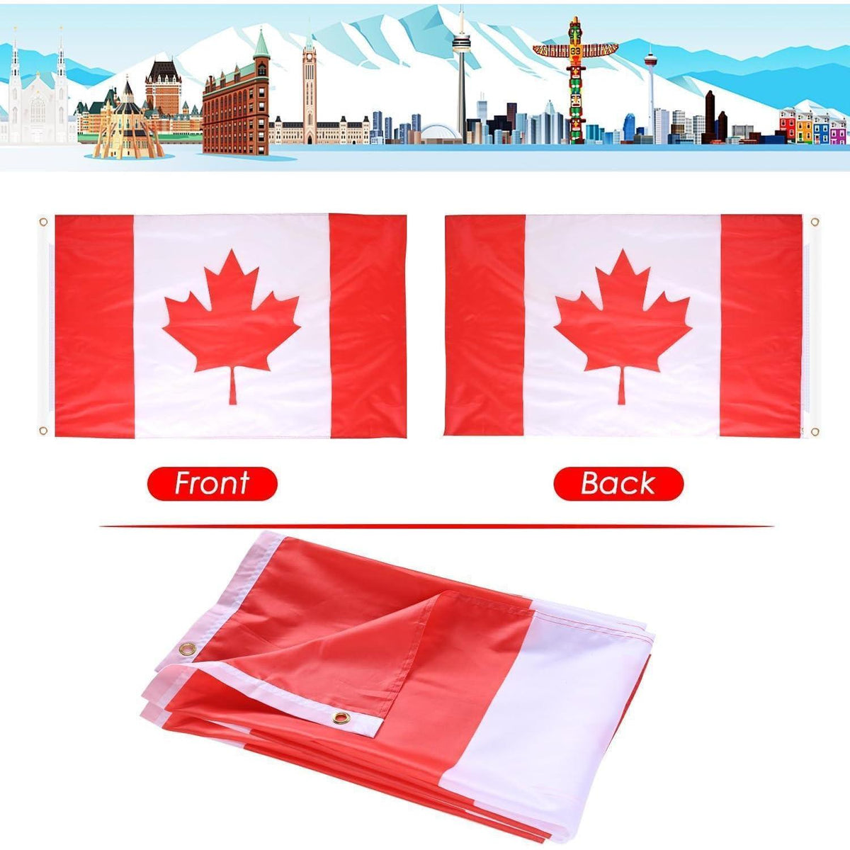 Kanada Flagge 150x90cm – Canada Day & Olympische Deko