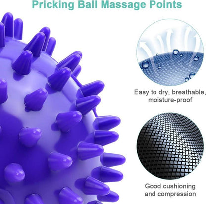 URAQT 3er Set Faszienball Igelball Massagebälle Hart