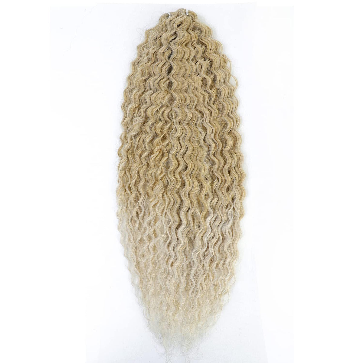 3x 22 Zoll Blond Häkelzöpfe Haar – Wasserwellen Locken