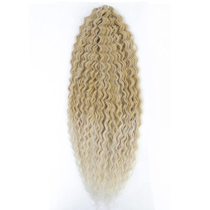 3x 22 Zoll Blond Häkelzöpfe Haar – Wasserwellen Locken