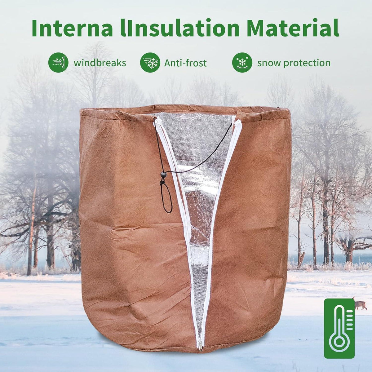 Winter Topfschutz SUPERPROTECT XLL Thermo Zugband 70x65cm