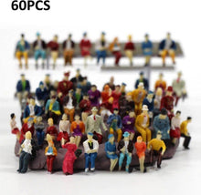 60 Mini Modelleisenbahn Figuren Sitzende Stehende Personen