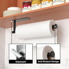 Küchenrollenhalter mattschwarz Edelstahl SUS304 Wandmontage