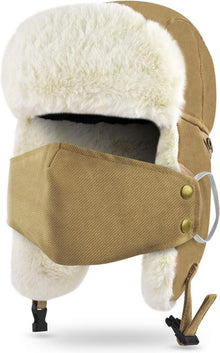 ERKOON Trooper Trappermütze Winter Unisex Outdoor warm mit Ohrenklappe
