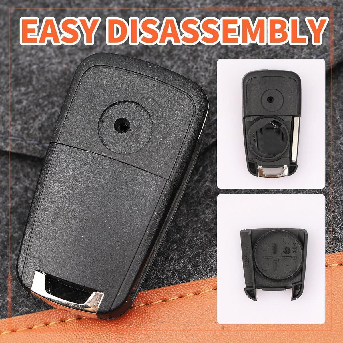 2-Tasten Schlüsselgehäuse für Opel Adam, Astra J, Insignia