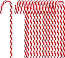 18 Stück Weihnachtsbaum Zuckerstangen Anhänger 15CM Rot Weiß Ornament