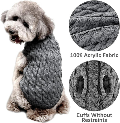 Hundepullover Winter Warmer Strickpullover Weich Hundekleidung X-Large