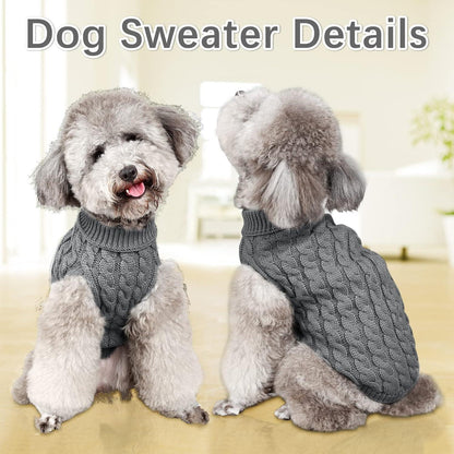 Hundepullover Winter Warmer Rollkragen Strickpullover X-Large