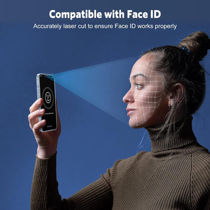 Panzer Schutzglas für iPhone 14 mit Rahmen, Kamera Schutz, 9H Härte, 6,1 Zoll