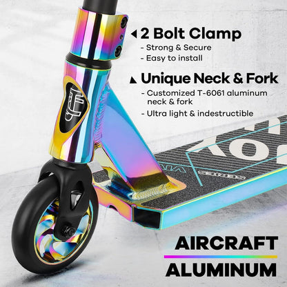 Joycruise Stunt Scooter für Kinder & Erwachsene 110mm Räder Alu Core