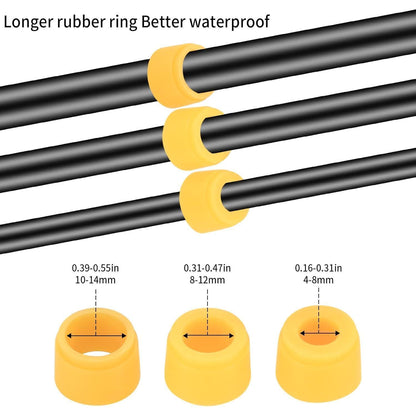 Wasserdichte Abzweigdose IP68, 5-Wege Klemmdose Außen für Ø4-12mm Kabel