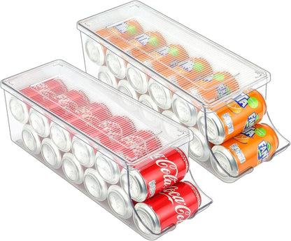 Dosenhalter Organizer mit Deckel für Dosengetränke, stapelbar