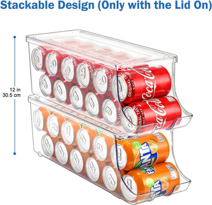 Puricon Dosenhalter Kühlschrank Organizer Set, Stapelbarer Can Holder mit