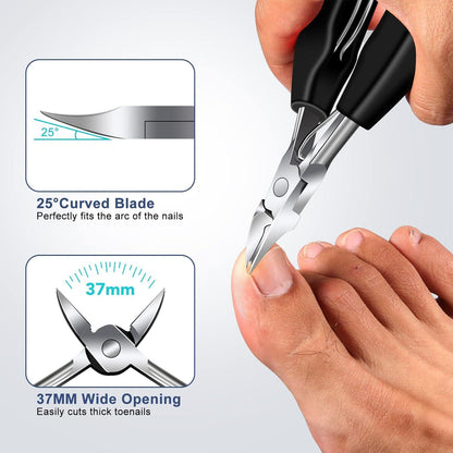 DRMODE Profi Fußnagelzange Set Nagelzwicker & Nagelschere