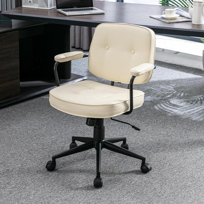 Ergonomischer Bürostuhl PU Leder Drehstuhl Verstellbar