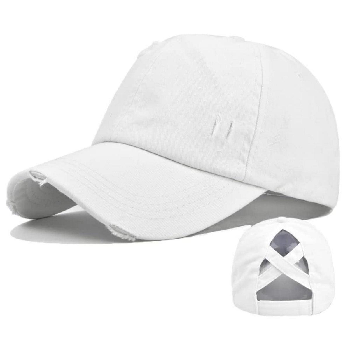 Damen Baseballkappe Pferdeschwanz – Vintage Sonnenhut für Sport & Outdoor