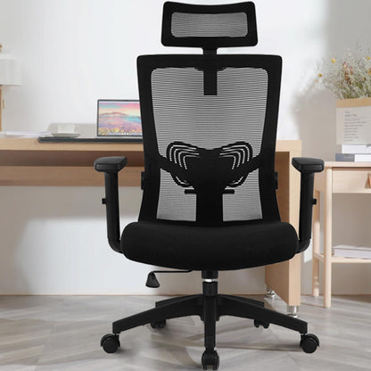 Ergonomischer Bürostuhl mit verstellbarer Kopfstütze und