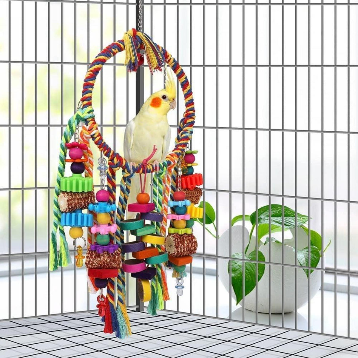 Vogelspielzeug für kleine Vögel mit