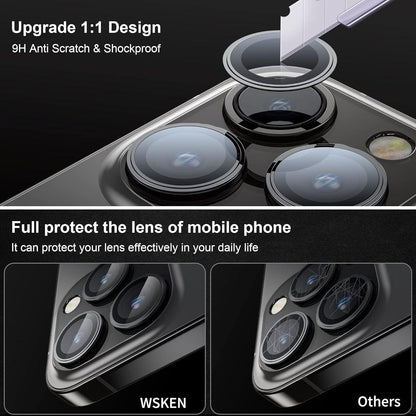 WSKEN Kamera Schutz iPhone 14 Pro Max Kameraschutz 9H