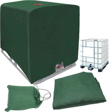 IBC Tank Abdeckung 120x100x116cm Grün UV Schutz Regenwasser Geeignet