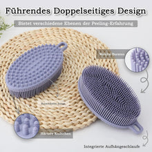 Silikon Körperbürste Doppelseitig Badebürste Tiefenreinigung