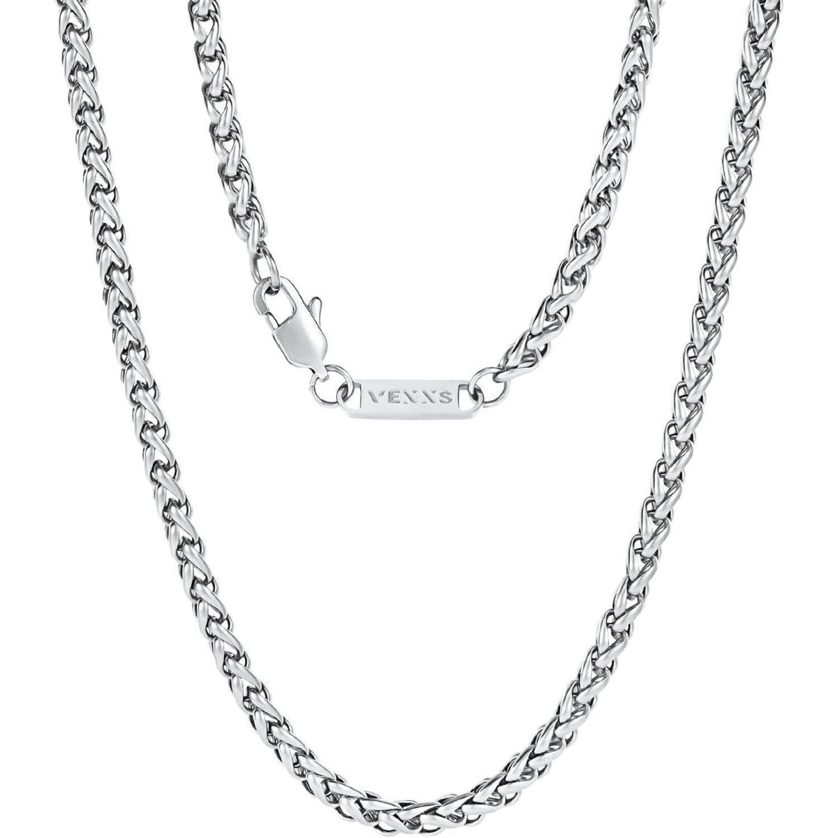 Herren Halskette Panzerkette 18K Gold Vergoldet Cuban Link 3mm 56cm