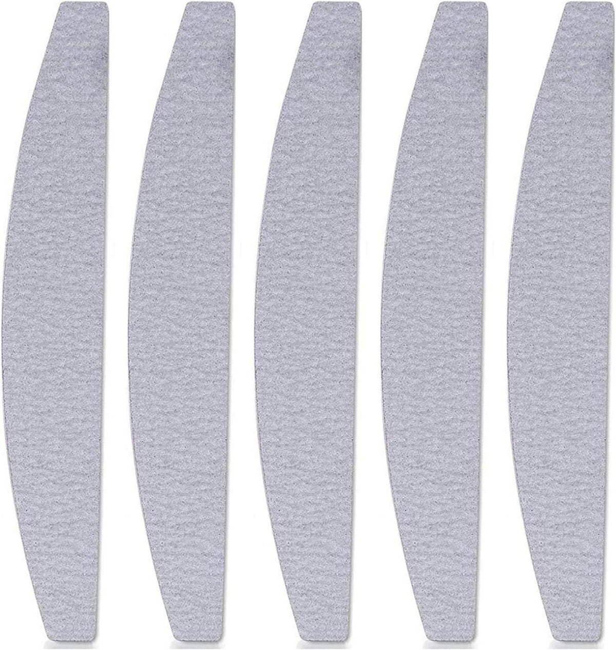 Professionelle Doppelseitige Nagelfeilen 100/180, 5er Set in Grau