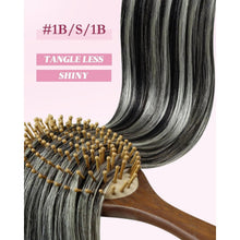 Silberne Echthaar Microring Extensions 35cm - 1B/S/1B