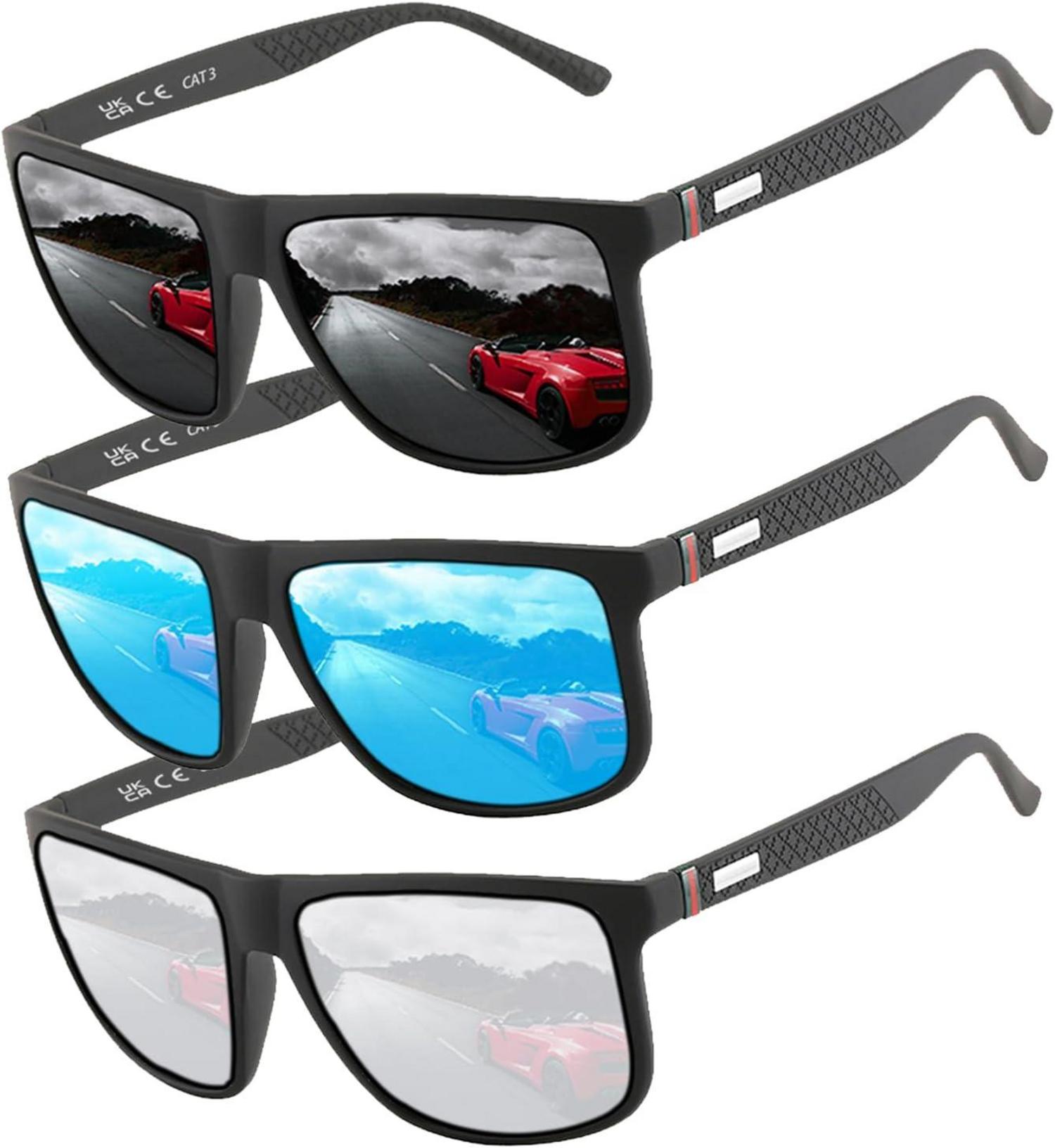Polarisierte Vintage Sonnenbrille HD-Pilotgläser Brillengestell