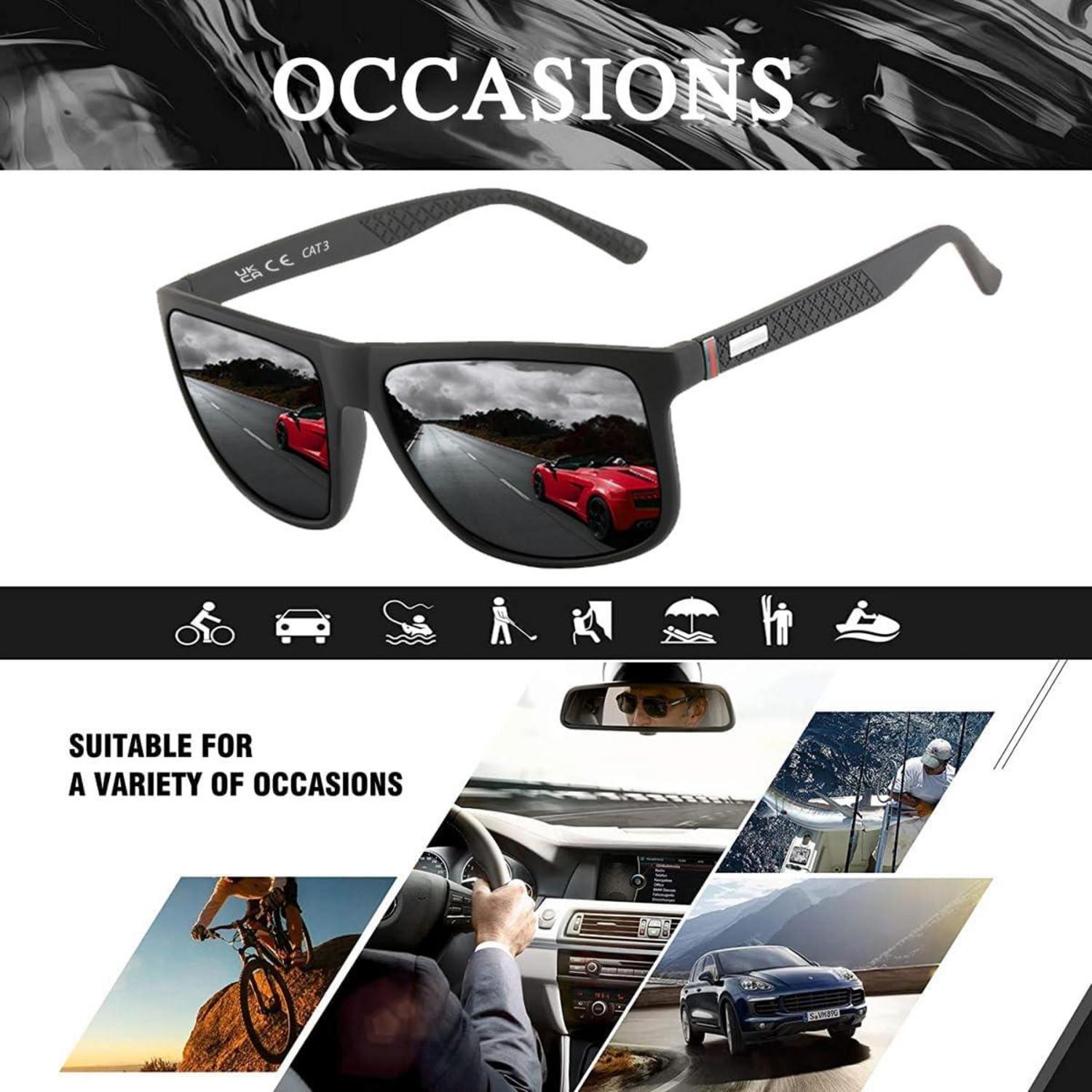 Polarisierte HD-Pilotgläser Sonnenbrille Herren Damen Vintage Stil