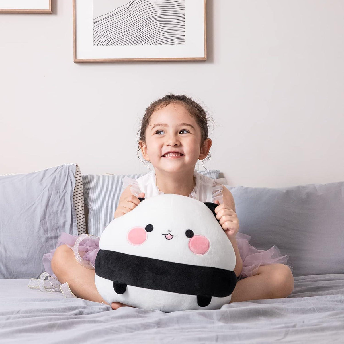 GAGAKU Panda Plüschkissen 30cm - Weiches Panda Stofftier für Kinder & Erwachsene