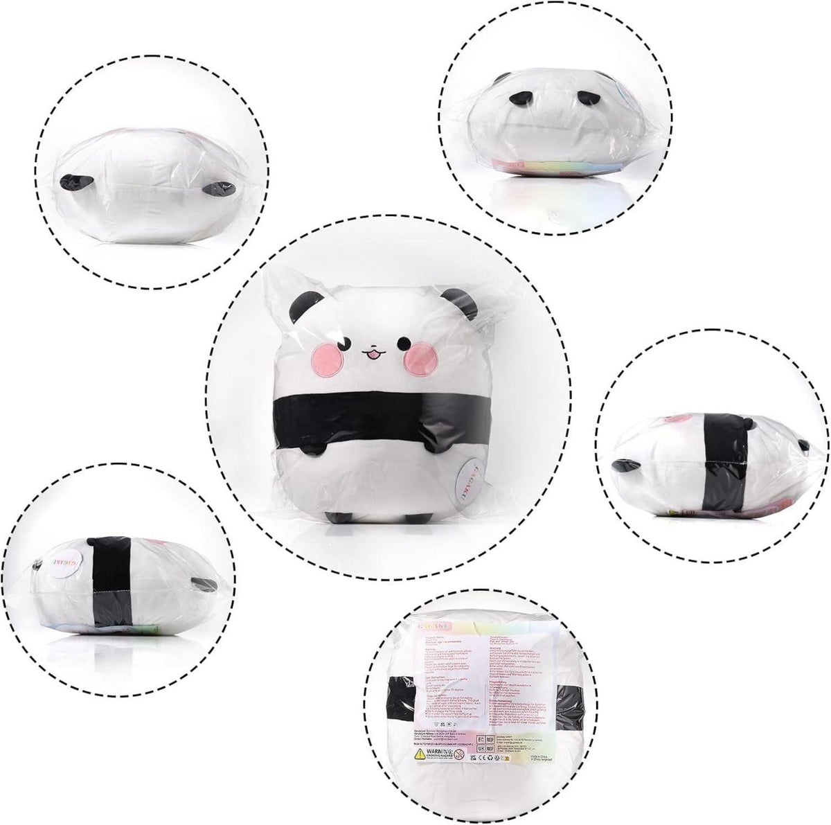 GAGAKU Panda Plüschkissen 30cm - Weiches Panda Stofftier für Kinder & Erwachsene