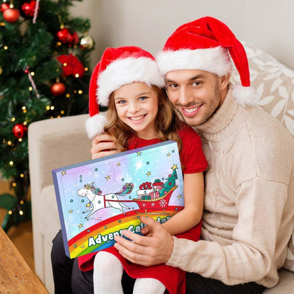 Adventskalender Einhorn Mädchen 2024 Schmuck Schreibwaren