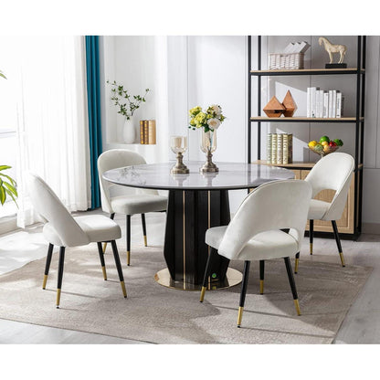 Samt Esszimmerstühle 4er Set – Modern & Komfortabel
