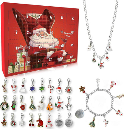 Adventskalender für Mädchen Teenager DIY Weihnachtsschmuck Rot