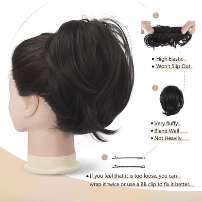 Haarteil Hair Extensions Haarknoten-Pferdeschwanz Verlängerung