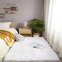 Hochflor Shaggy Teppich Weiß Creme 80 x 160 cm