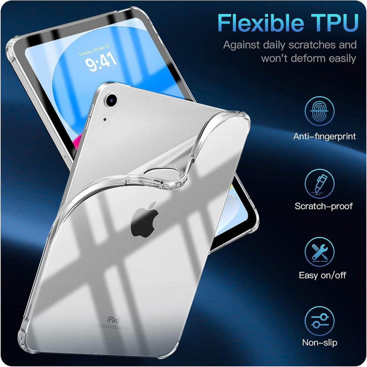 iPad 10 TPU Schutzhülle Transparent 10,9 Zoll 2022