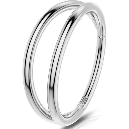 Chirurgenstahl Nasenring Helix Hoop 18G 1.0mm 10mm Silber