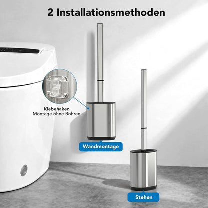 Silikon Toilettenbürste Set mit Halter – Hygienisch & Platzsparend