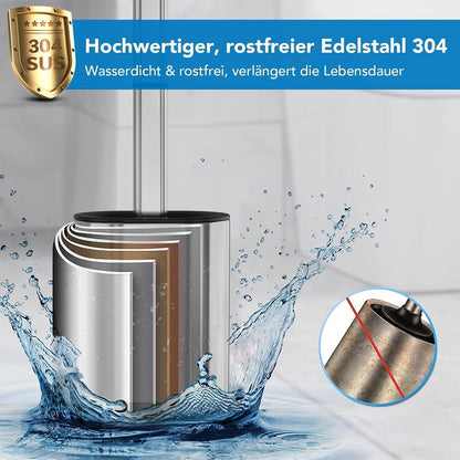Silikon Toilettenbürste Set mit Halter – Hygienisch & Platzsparend