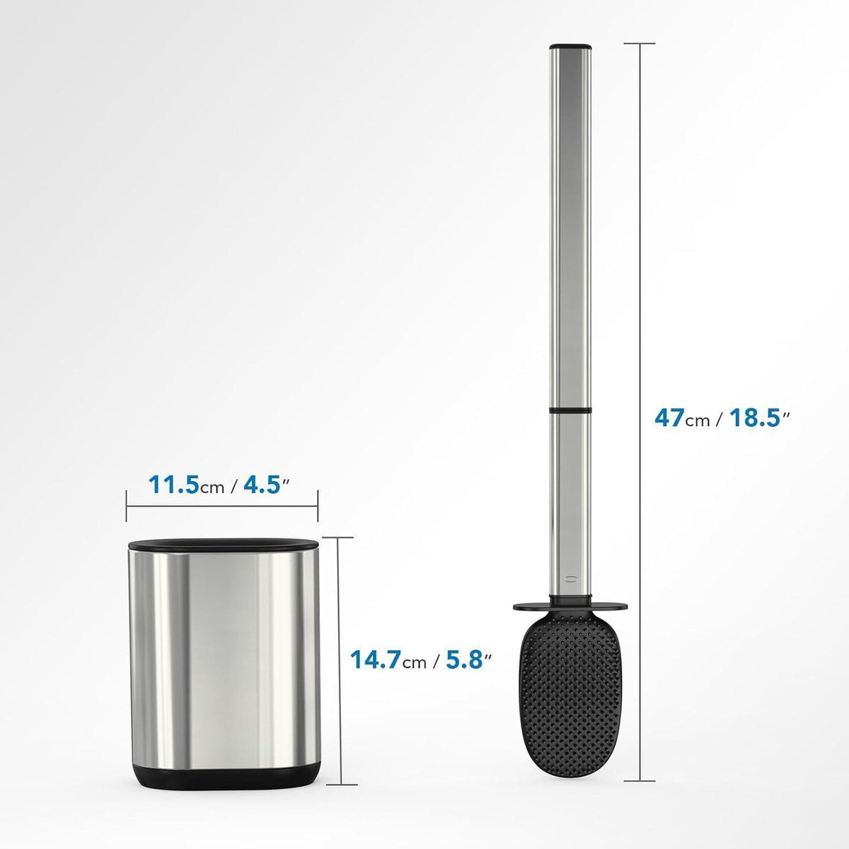 Silikon Toilettenbürste Set mit Halter – Hygienisch & Platzsparend