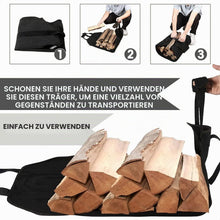 Kaminholztasche aus Segeltuch – Robuste Brennholztasche