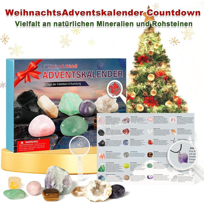 Adventskalender 2026 für Kinder mit Natürlichen Kristallen