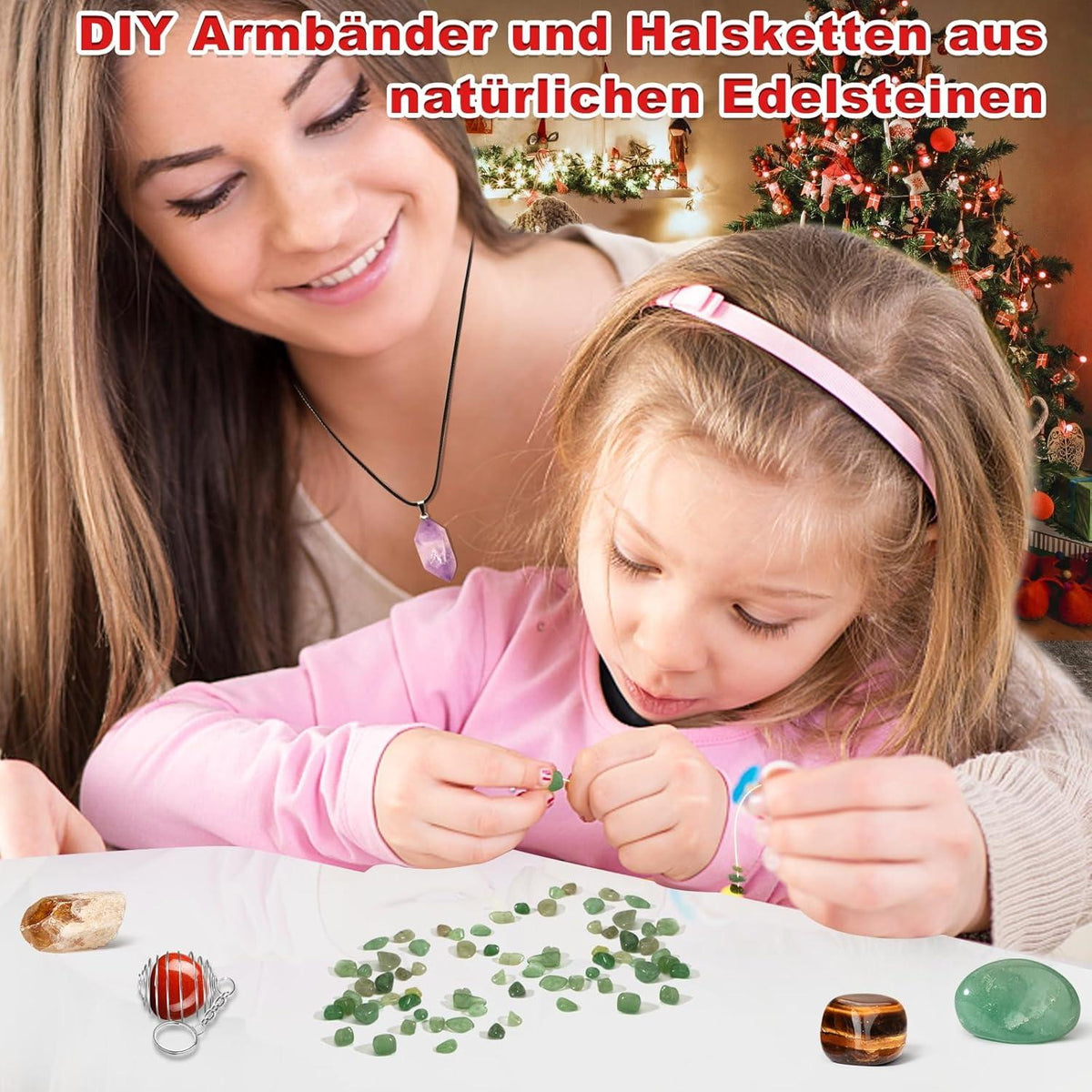 Adventskalender 2024 Kinder Kristalle 24 Tage Weihnachten