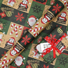 Weihnachtsgeschenkpapier Kraftpapier 43cm x 15M Multicolor2